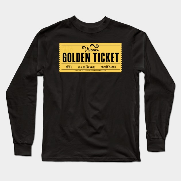 Golden Ticket Long Sleeve T-Shirt by rysiupol